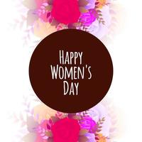 Elegant Happy Women's day celebration stylish background design vector