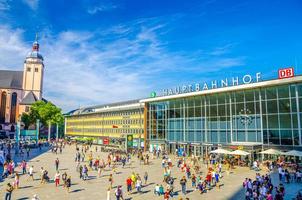 Cologne, Germany, August 23, 2019 Cologne main station Koln Hauptbahnhof railway station building photo