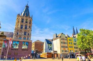 Cologne City Hall Rathaus tower with spire photo