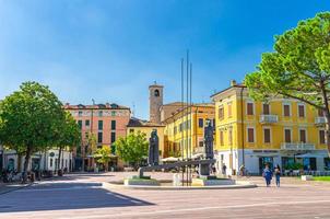 Desenzano del Garda, Italy, September 11, 2019 Martyrs of the Resistance monument on Piazza Cappelletti square photo