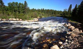 Peepaw River rapids in scenic Saskatchewan
