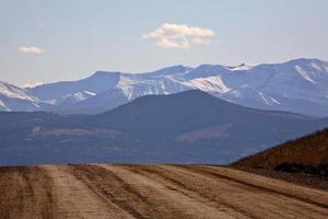 Rocky Mountains in autumn photo