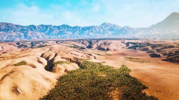 Aerial view of desert at the Libya video