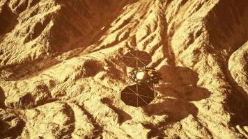 Insight Mars exploring the surface of red planet. Elements furnished by NASA. video