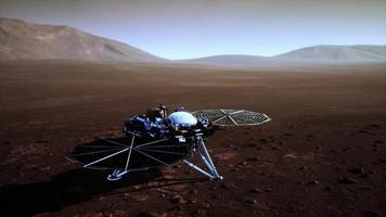 insight Marte esplorando la superficie del pianeta rosso. elementi forniti dalla nasa. video