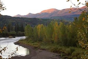 Pine River in scenic Alberta photo