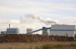 Meadow Lake pump and paper mill in scenic Saskatchewan