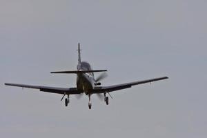 Harvard trainer coming in to land photo