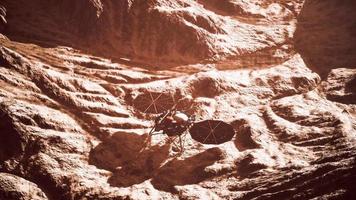 Insight Mars exploring the surface of red planet. Elements furnished by NASA. video