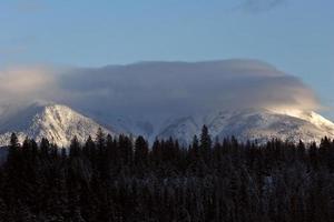 Rocky Mountains in winter photo