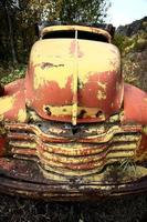 Discarded truck at Telegraph Creek in Northern British Columbia photo