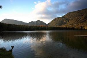 lago hart en la impresionante alberta foto