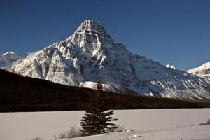 Rocky Mountains in winter photo