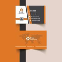 Vector abstract Clean and simple Business Card Template, Modern horizontal name card, Flat Style Vector Illustration. Stationery Design and visiting card, Creative and professional business card.