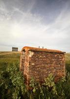 An old brick kiln in scenic Saskatchewan photo