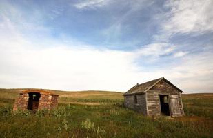 Old kiln and summer kitchen in scenic Saskatchewan photo