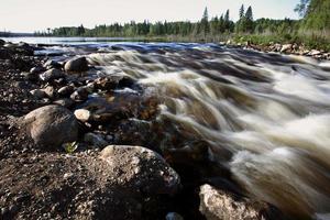 Peepaw River rapids in scenic Saskatchewan