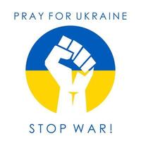 Ukraine - Russia conflict and war. russian aggression against Ukraine. Stop war. Pray for ukraine. we stand with ukraine vector