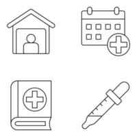 paquete de iconos médicos y sanitarios vector