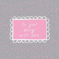 Cute set of seamless vector texture of dots, hand-drawn frame, and positive lettering. All elements are on different layers. Vector illustration.