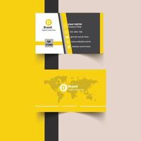 Vector abstract Clean and simple Business Card Template, Modern horizontal name card, Flat Style Vector Illustration. Stationery Design and visiting card, Creative and professional business card.