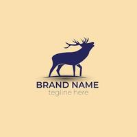 minimal amazing deer logo vactor design vector