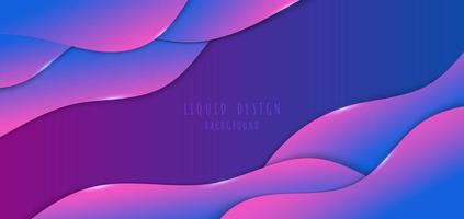 Abstract gradient colorful liquid template design for artwork template. Overlapping with glitters decoration effect background. Illustration vector