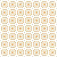 Modern simple geometric vector seamless pattern with gold flowers, texture lines on white background. Abstract light flower wallpaper, bright tile ornament.