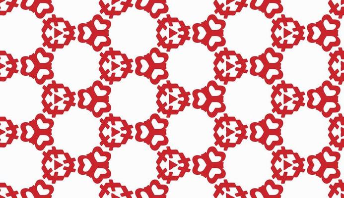 Red and white color seamless pattern texture and template. Multicolored. Colorful ornamental graphic design.
