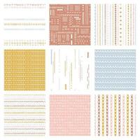 Vector seamless pattern pack Set of childish suface backgrounds Trendy customized colours Childhood hipster theme, scandinavian style geometric abstract pattern pack For printing on paper and fabric.