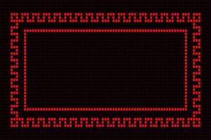 square red frame abstract geometric hud technology digital vector