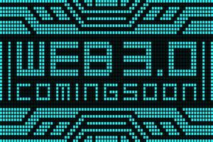 web 3 próximamente tecnología abstracta diseño de fondo hud futurista para medios digitales. vector