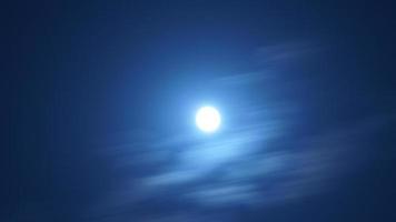 The moon night view with the bright moon in the dark sky at night photo