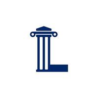 Law Firm Letter L Logo Design Template Element vector