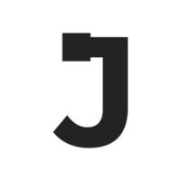 diseño de ilustración de plantilla de logotipo de arquitectura y servicio de construcción de letra j vector