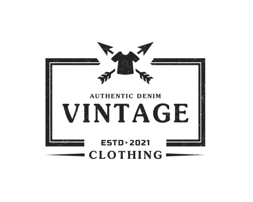 Vintage Clothing Label Vector Art, Icons, and Graphics for Free Download