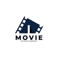 Film Logo. Initial Letter I Movie Logo Design Template Element. Eps10 Vector
