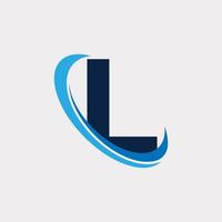 Initial Letter L Tech Logo Design Template Element.  Eps10 Vector