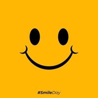 icono de emoticono de sonrisa para la ilustración de diseño de plantilla de vector de felicidad mundial