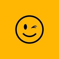 Smile Emoticon Icon for World Happiness Vector Template Design Illustration