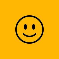 Smile Emoticon Icon for World Happiness Vector Template Design Illustration