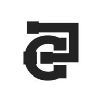 diseño de ilustración de plantilla de logotipo de arquitectura y servicio de construcción de letra c vector