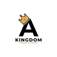Initial Letter A with Crown Logo Branding Identity Logo Design Template vector