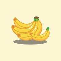 gráfico vectorial de ilustración de plátanos de frutas, adecuado para el diseño con temas de frutas vector
