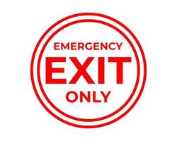 Emergency Exit Sign In Vector, Easy To Use And Print Design Templates vector