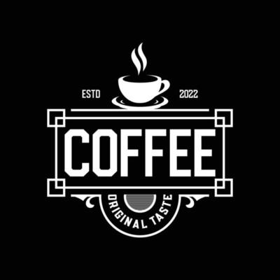 Coffee Shop Vintage Logo Design Template, Coffee Label, Coffee Badge, Coffee Logo