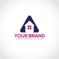 Creative Real Estate Logo Design. Property And Construction Vector Logo. Home Business Design Vector