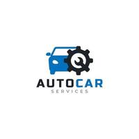 elemento de plantilla de diseño de icono de logotipo de servicio de coche. utilizable para logotipos comerciales y automotrices vector