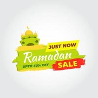 vector de diseño de venta de ramadan kareem. adecuado para tarjetas de felicitación, afiches y pancartas