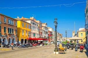 centro histórico de la ciudad de chioggia foto